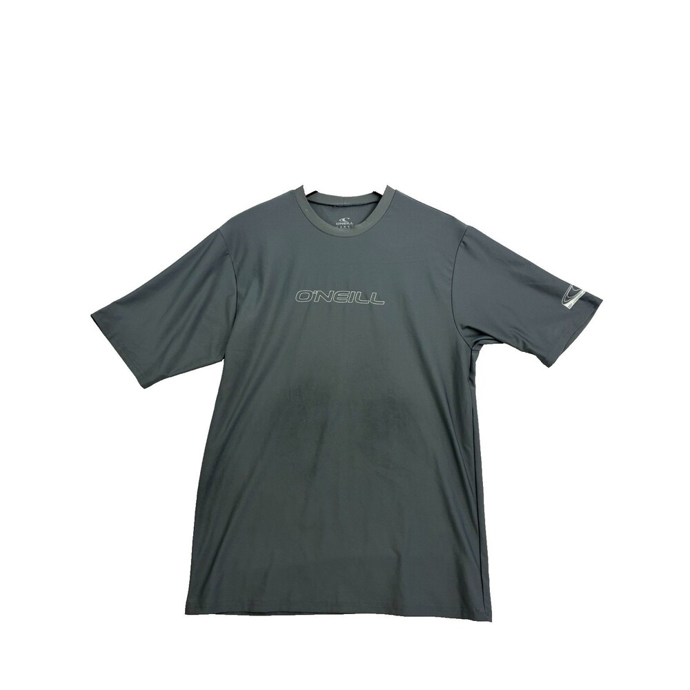 O'Neill Men's Large Slim Fit Gray Short Sleeve Stretch Performance T-Shirt Logo